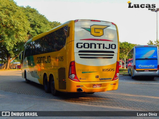 Empresa Gontijo de Transportes 18505 na cidade de São Paulo, São Paulo, Brasil, por Lucas Diniz. ID da foto: 6239749.