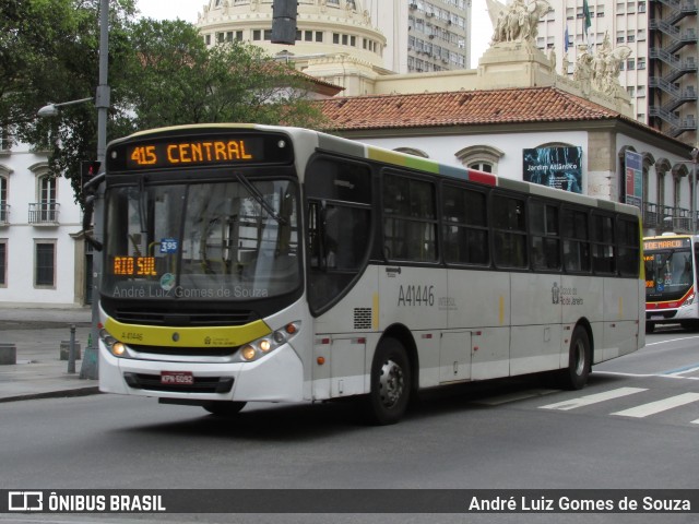 Real Auto Ônibus A41446 na cidade de Rio de Janeiro, Rio de Janeiro, Brasil, por André Luiz Gomes de Souza. Número da foto: #6239301.