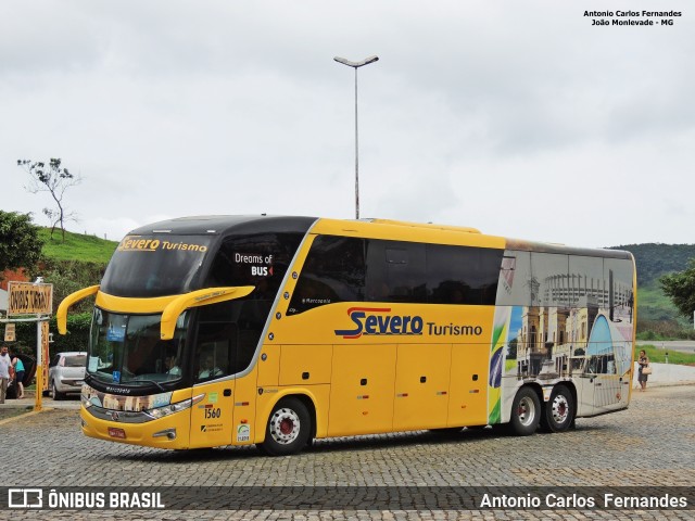 Severo Turismo 1560 na cidade de João Monlevade, Minas Gerais, Brasil, por Antonio Carlos Fernandes. Número da foto: #6238556.