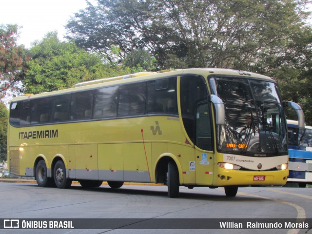 Viação Itapemirim 7007 na cidade de São Paulo, São Paulo, Brasil, por Willian Raimundo Morais. ID da foto: 6238634.