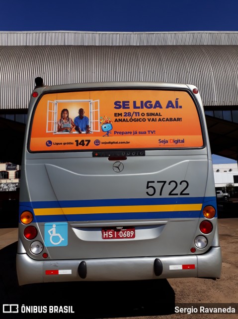 TUA - Transporte Urbano Arapongas 5722 na cidade de Arapongas, Paraná, Brasil, por Sergio Ravaneda. Número da foto: #6240356.