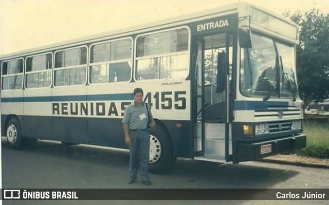 Viação Reunidas 4155 na cidade de Goiânia, Goiás, Brasil, por Carlos Júnior. ID da foto: 6241311.