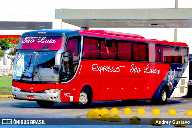 Expresso São Luiz 7570 na cidade de Brasil, por Andrey Gustavo. Número da foto: #6241997.