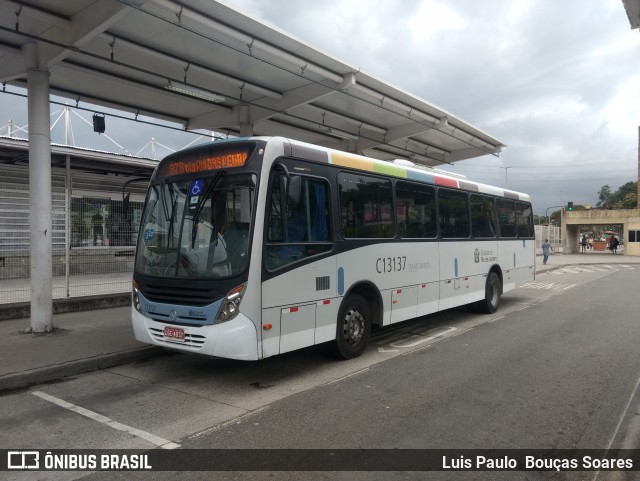 Transportes Barra C13137 na cidade de Rio de Janeiro, Rio de Janeiro, Brasil, por Luis Paulo  Bouças Soares. Número da foto: #6240219.