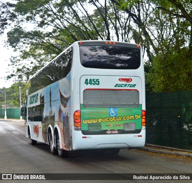 Eucatur - Empresa União Cascavel de Transportes e Turismo 4455 na cidade de São Paulo, São Paulo, Brasil, por Rudnei Aparecido da Silva. ID da foto: 6240053.