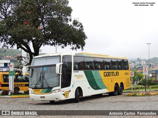 Empresa Gontijo de Transportes 12350 na cidade de João Monlevade, Minas Gerais, Brasil, por Antonio Carlos Fernandes. Número da foto: #6240512.