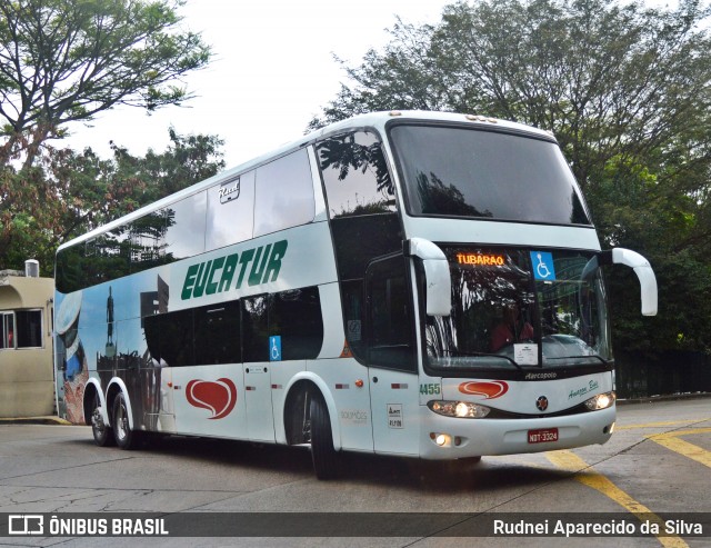 Eucatur - Empresa União Cascavel de Transportes e Turismo 4455 na cidade de São Paulo, São Paulo, Brasil, por Rudnei Aparecido da Silva. Número da foto: #6240055.