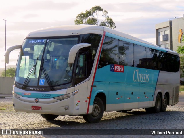 Empresa de Ônibus Nossa Senhora da Penha 50020 na cidade de Caruaru, Pernambuco, Brasil, por Willian Pontual. ID da foto: 6242059.