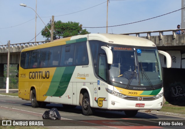 Empresa Gontijo de Transportes 7035 na cidade de Vitória, Espírito Santo, Brasil, por Fábio Sales. ID da foto: 6243395.