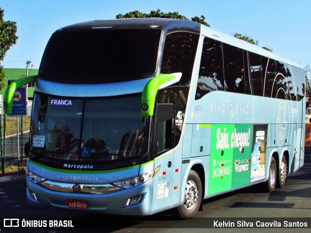 Viação Garcia 8471 na cidade de Ribeirão Preto, São Paulo, Brasil, por Kelvin Silva Caovila Santos. Número da foto: #6243863.
