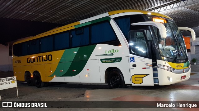 Empresa Gontijo de Transportes 16505 na cidade de Teófilo Otoni, Minas Gerais, Brasil, por Marcelo Henrique. ID da foto: 6244857.