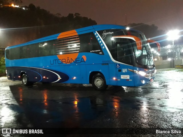 Litorânea Transportes Coletivos 5982 na cidade de Santos, São Paulo, Brasil, por Bianca Silva. ID da foto: 6242580.