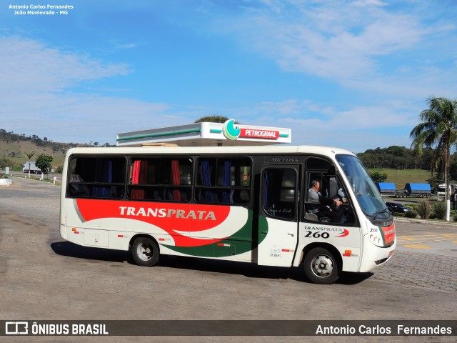 Transprata Turismo 260 na cidade de João Monlevade, Minas Gerais, Brasil, por Antonio Carlos Fernandes. ID da foto: 6242730.