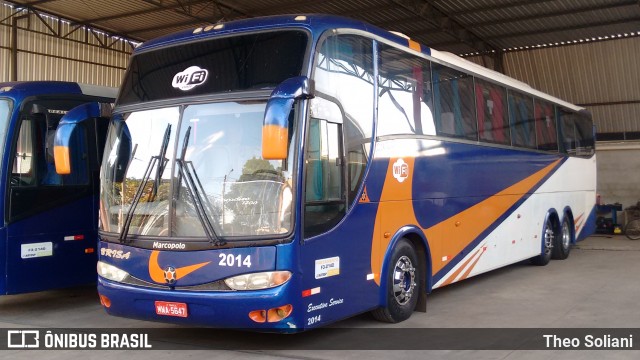 Brisa Bus 2014 na cidade de Penápolis, São Paulo, Brasil, por Theo Soliani. Número da foto: #6242538.