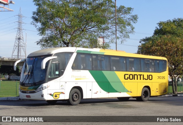 Empresa Gontijo de Transportes 7035 na cidade de Vitória, Espírito Santo, Brasil, por Fábio Sales. ID da foto: 6243341.