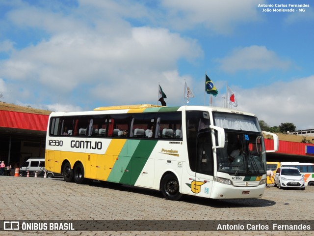 Empresa Gontijo de Transportes 12330 na cidade de João Monlevade, Minas Gerais, Brasil, por Antonio Carlos Fernandes. Número da foto: #6242737.