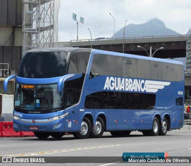 Viação Águia Branca 50240 na cidade de Rio de Janeiro, Rio de Janeiro, Brasil, por Marcelo Candido de Oliveira. Número da foto: #6243512.