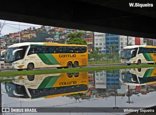 Empresa Gontijo de Transportes 18710 na cidade de Vitória, Espírito Santo, Brasil, por Whitiney Siqueira. Número da foto: #6243178.