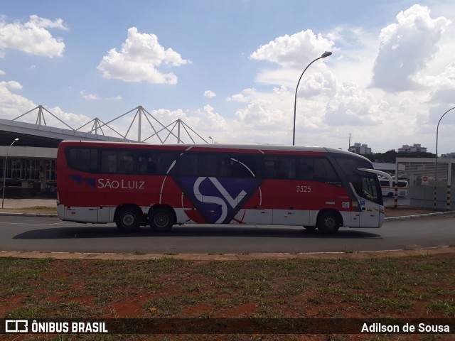 Viação São Luiz 3525 na cidade de Brasília, Distrito Federal, Brasil, por Adilson de Sousa. ID da foto: 6242807.