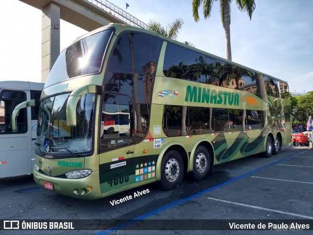 MinasSul - Minastur - Viação Minas Tour 4600 na cidade de Aparecida, São Paulo, Brasil, por Vicente de Paulo Alves. ID da foto: 6243657.