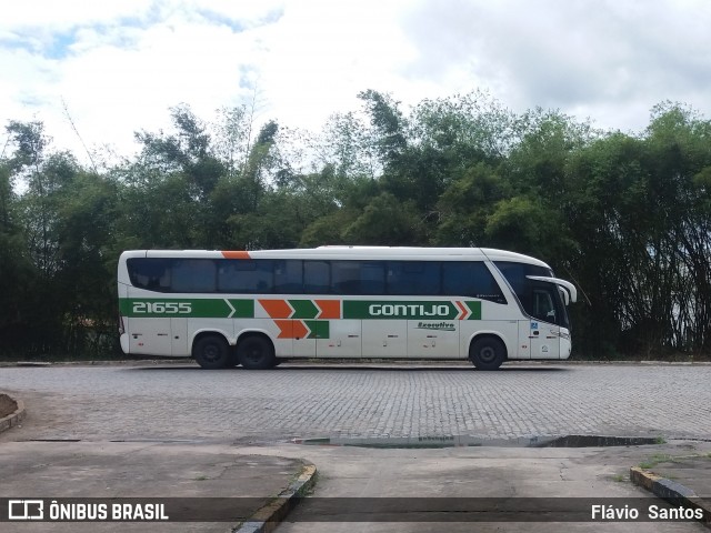 Empresa Gontijo de Transportes 21655 na cidade de Cruz das Almas, Bahia, Brasil, por Flávio  Santos. Número da foto: #6245971.