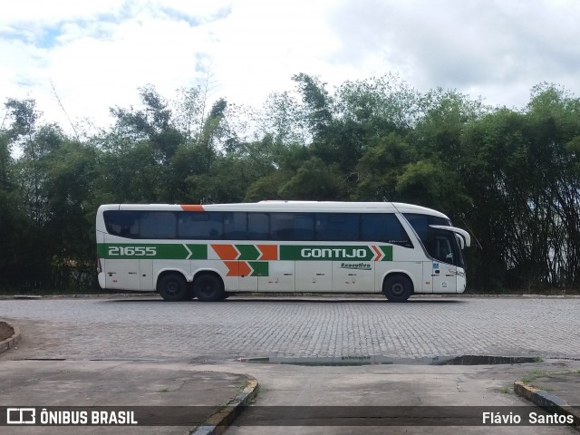 Empresa Gontijo de Transportes 21655 na cidade de Cruz das Almas, Bahia, Brasil, por Flávio  Santos. ID da foto: 6245971.