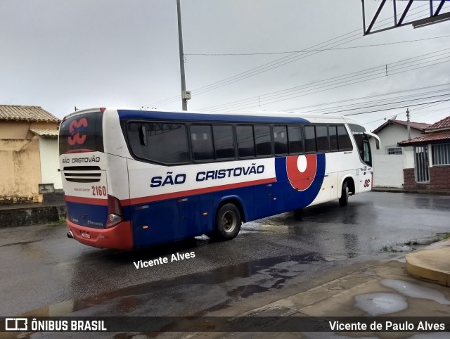 Viação São Cristóvão 2160 na cidade de Santo Antônio do Monte, Minas Gerais, Brasil, por Vicente de Paulo Alves. ID da foto: 6245117.