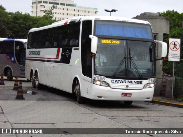 Auto Viação Catarinense 2686 na cidade de São Paulo, São Paulo, Brasil, por Tarcisio Rodrigues da Silva. ID da foto: 6246653.