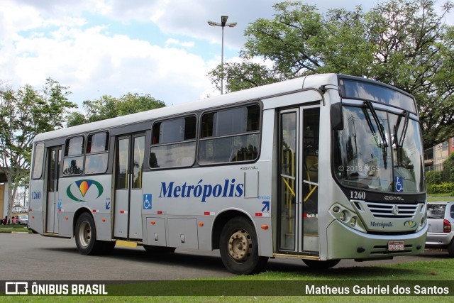 Expresso Metrópolis Transportes e Viagens 1260 na cidade de Jaguariúna, São Paulo, Brasil, por Matheus Gabriel dos Santos. Número da foto: #6246749.