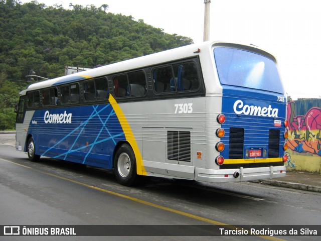 Viação Cometa 7303 na cidade de Juiz de Fora, Minas Gerais, Brasil, por Tarcisio Rodrigues da Silva. ID da foto: 6246620.