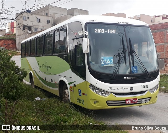 Rio Negro Fretamento e Turismo 39618 na cidade de Ibirité, Minas Gerais, Brasil, por Bruno Silva Souza. ID da foto: 6245691.