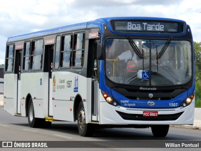 Capital do Agreste Transporte Urbano 1507 na cidade de Caruaru, Pernambuco, Brasil, por Willian Pontual. Número da foto: #6246563.