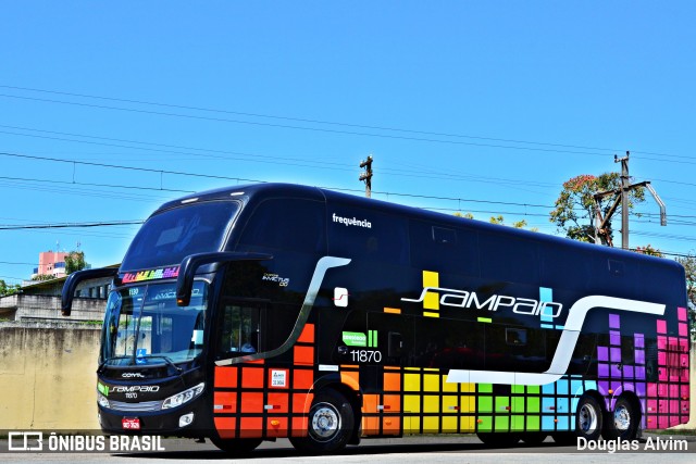 Viação Sampaio 11870 na cidade de Mogi das Cruzes, São Paulo, Brasil, por Douglas Alvim. Número da foto: #6247852.
