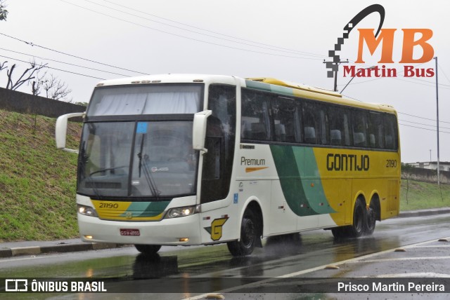 Empresa Gontijo de Transportes 21190 na cidade de Campinas, São Paulo, Brasil, por Prisco Martin Pereira. ID da foto: 6247479.