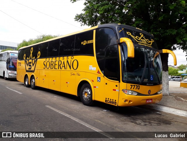 Expresso Soberano 7770 na cidade de Canindé, Ceará, Brasil, por Lucas Gabriel. Número da foto: #6248309.