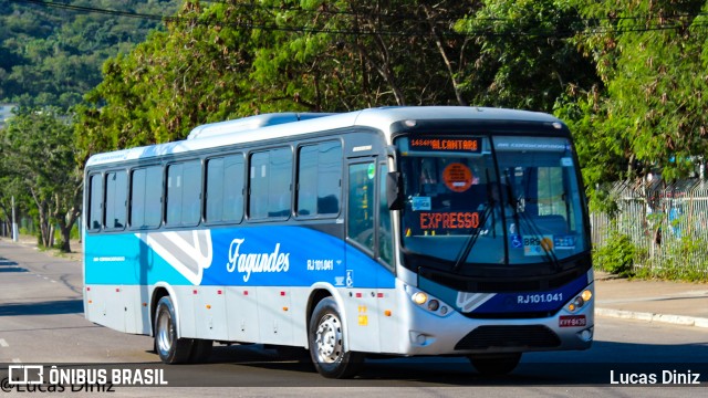 Auto Ônibus Fagundes RJ 101.041 na cidade de Niterói, Rio de Janeiro, Brasil, por Lucas Diniz. ID da foto: 6246863.