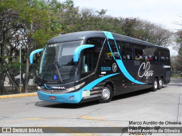 Empresa de Ônibus Nossa Senhora da Penha 53009 na cidade de São Paulo, São Paulo, Brasil, por Marco Aurélio de Oliveira. Número da foto: #6250364.
