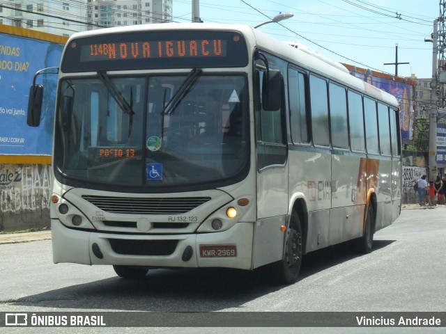 Evanil Transportes e Turismo RJ 132.123 na cidade de Nova Iguaçu, Rio de Janeiro, Brasil, por Vinicius Andrade. Número da foto: #6250141.