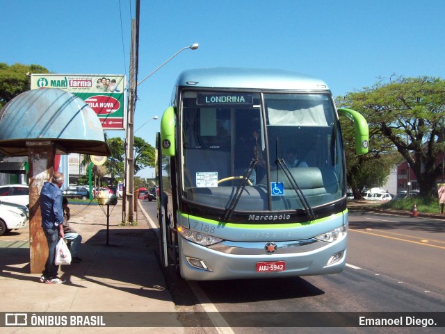 Viação Garcia 7188 na cidade de Apucarana, Paraná, Brasil, por Emanoel Diego.. ID da foto: 6249247.