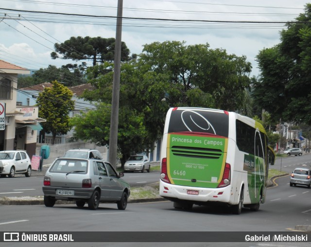 Expresso Princesa dos Campos 6460 na cidade de Ponta Grossa, Paraná, Brasil, por Gabriel Michalski. ID da foto: 6250001.