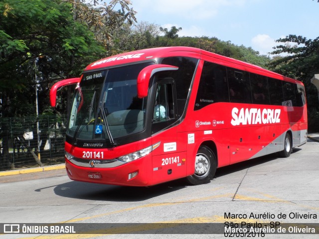 Viação Santa Cruz 201141 na cidade de São Paulo, São Paulo, Brasil, por Marco Aurélio de Oliveira. ID da foto: 6251929.