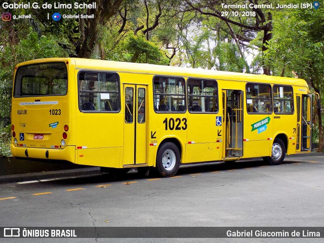 Viação Leme 1023 na cidade de Jundiaí, São Paulo, Brasil, por Gabriel Giacomin de Lima. Número da foto: #6251542.