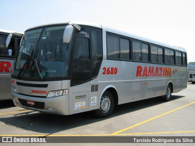 RTT - Ramazini Transportadora Turística 2680 na cidade de Aparecida, São Paulo, Brasil, por Tarcisio Rodrigues da Silva. ID da foto: 6251591.