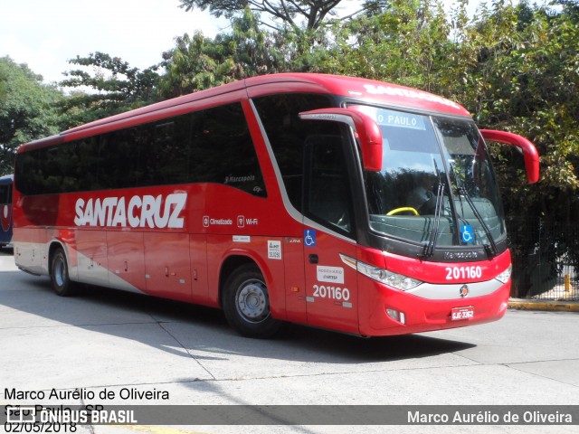 Viação Santa Cruz 201160 na cidade de São Paulo, São Paulo, Brasil, por Marco Aurélio de Oliveira. Número da foto: #6251935.