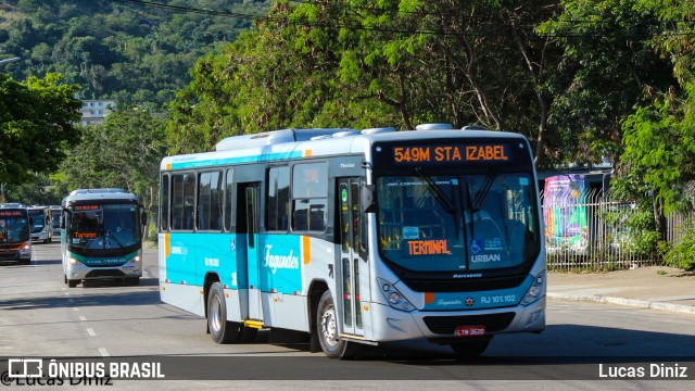 Auto Ônibus Fagundes RJ 101.102 na cidade de Niterói, Rio de Janeiro, Brasil, por Lucas Diniz. Número da foto: #6250817.