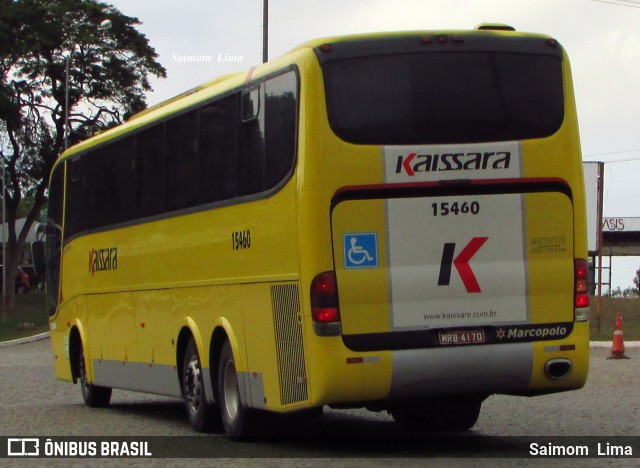 Kaissara - Viação Caiçara 15460 na cidade de Campos dos Goytacazes, Rio de Janeiro, Brasil, por Saimom  Lima. ID da foto: 6251296.