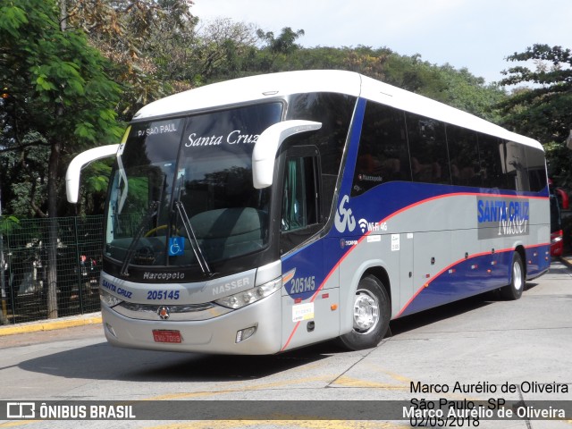 Viação Santa Cruz 205145 na cidade de São Paulo, São Paulo, Brasil, por Marco Aurélio de Oliveira. ID da foto: 6252003.