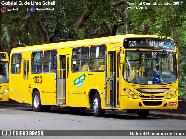 Viação Leme 1023 na cidade de Jundiaí, São Paulo, Brasil, por Gabriel Giacomin de Lima. Número da foto: #6251538.