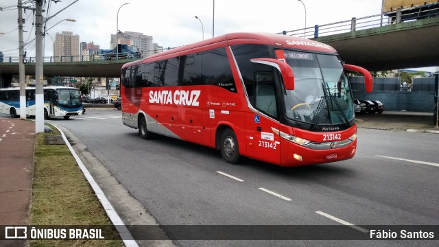 Viação Santa Cruz 213142 na cidade de Santo André, São Paulo, Brasil, por Fábio Santos. ID da foto: 6251812.