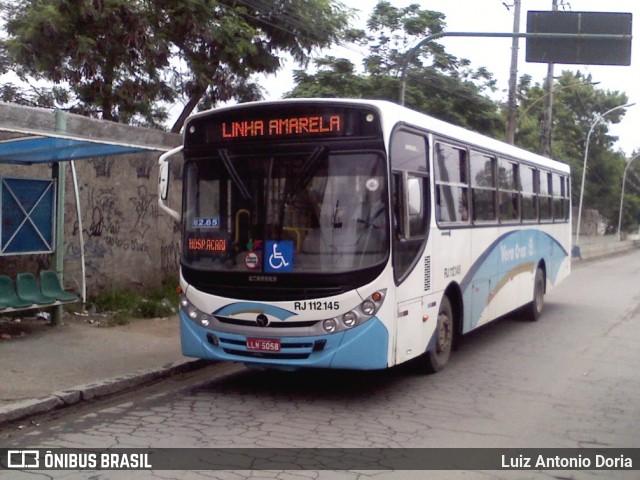 Auto Viação Vera Cruz - Belford Roxo RJ 112.145 na cidade de Belford Roxo, Rio de Janeiro, Brasil, por Luiz Antonio Doria. Número da foto: #6198965.
